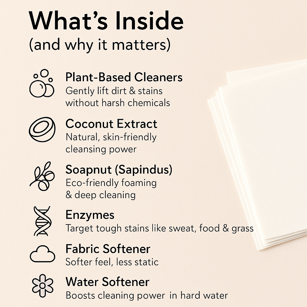 Hook’d Scent laundry detergent sheets Fresh Linen