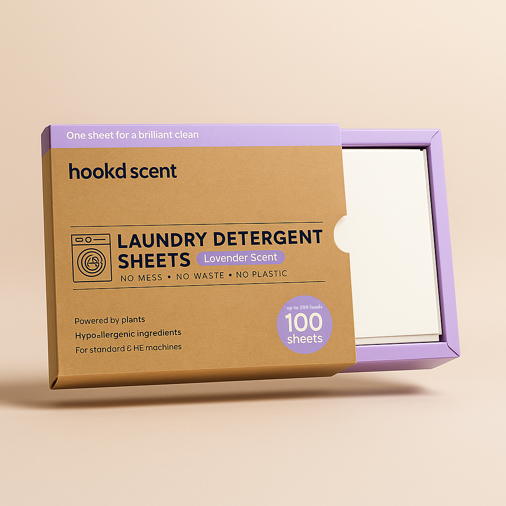 Hook’d Scent laundry detergent sheets lavender