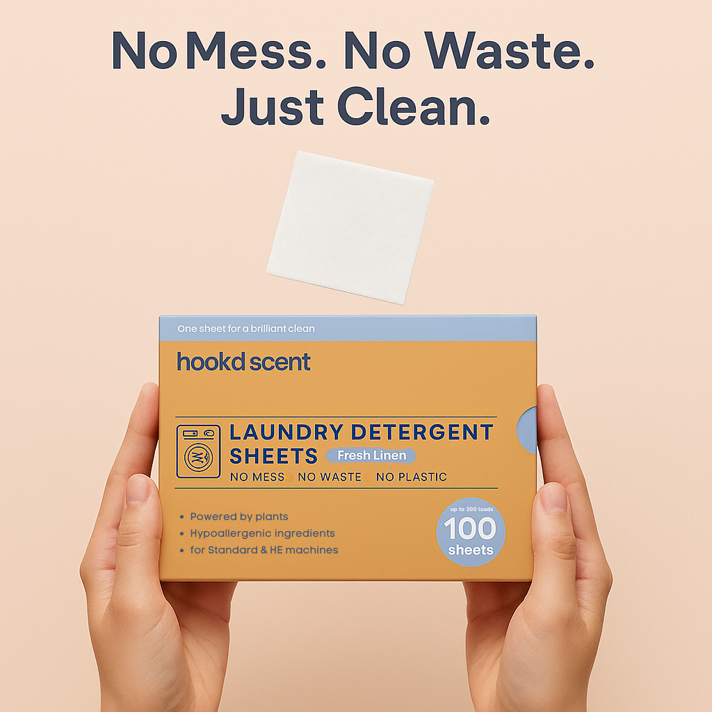 Hook’d Scent laundry detergent sheets Fresh Linen