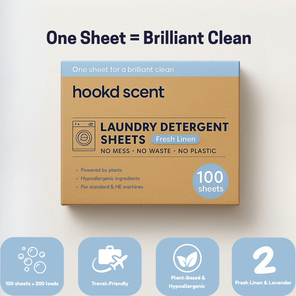 Hook’d Scent laundry detergent sheets Fresh Linen