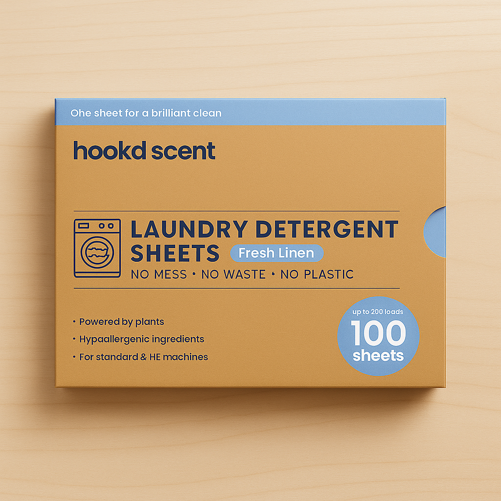 Hook’d Scent laundry detergent sheets Fresh Linen